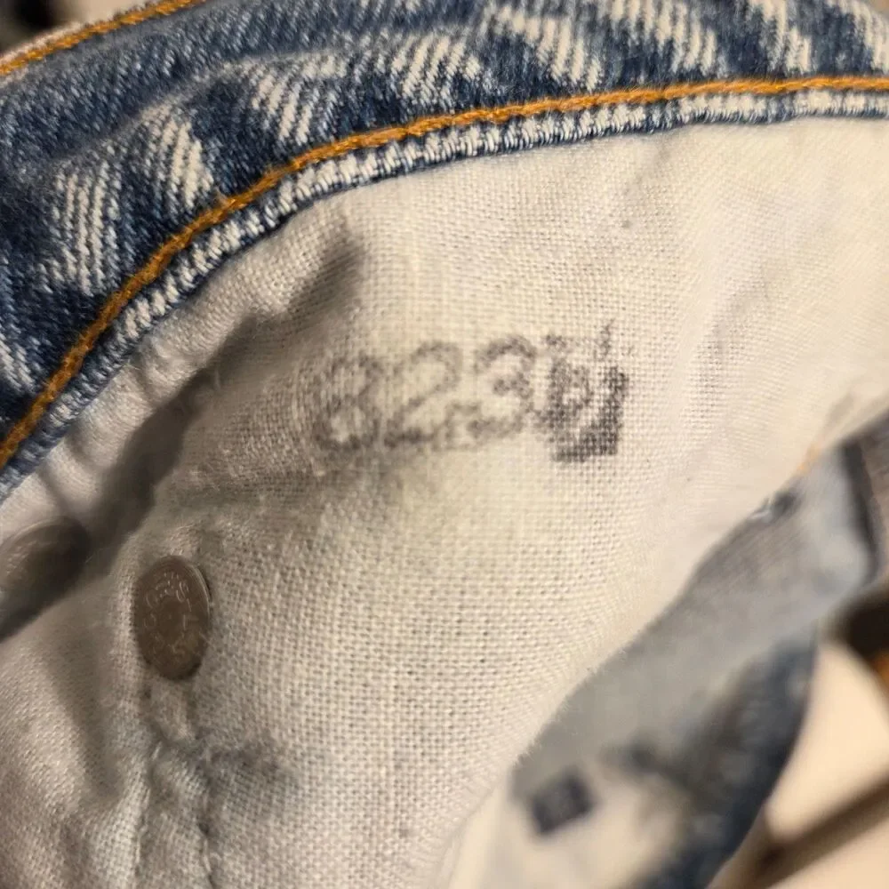 Vintage 80s Retro Levis 540 Acid Wash Jeans Blue USA 34x30 (38x32 Tag)